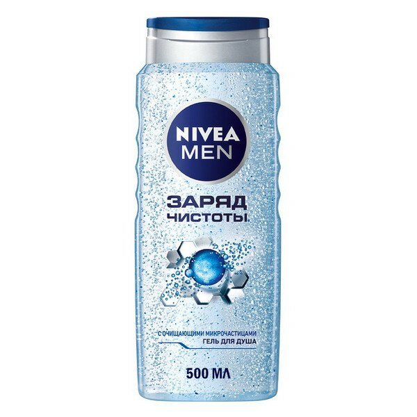 Гель для душа NIVEA MEN Заряд чистоты 500мл