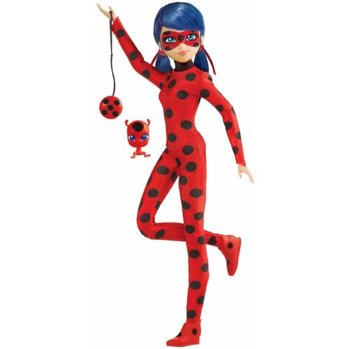 кукла playmates toys miraculous lady bug time to devilize 27 см оранжевый черный Кукла Леди Баг Lady Bug шарнирная 27 см