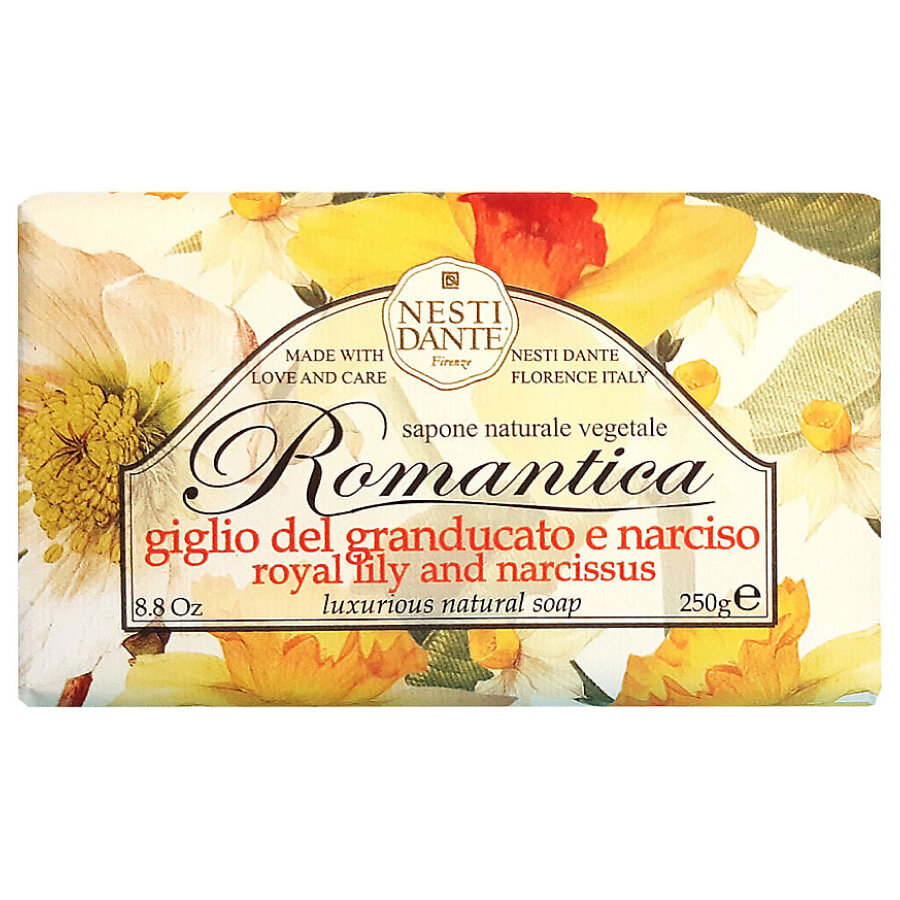 Мыло Nesti Dante ROMANTICA Королевская лилия и нарцисс / Royal lily and narcissus 250 г