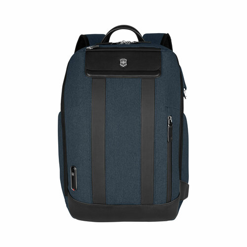 Рюкзак VICTORINOX Architecture Urban2 City Backpack 14, синий, полиэстер / кожа, 30x19x42 см, 17 л, 612670