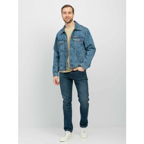 Куртка Lee Cooper, размер XL, синий джинсовая куртка мужская с отложным воротником винтажный пиджак из денима хлопковая куртка бомбер уличная одежда