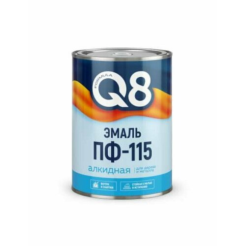 Эмаль Formula Q8 ПФ-115 красно-коричневая, 0,4 кг