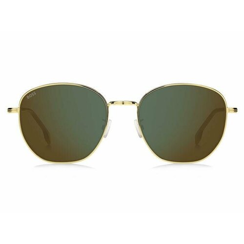 мужские круглые солнцезащитные очки без оправы kвысокого качества без оправы Солнцезащитные очки BOSS Boss BOSS 1671/F/SK J5G MT 56 BOSS 1671/F/SK J5G MT, золотой