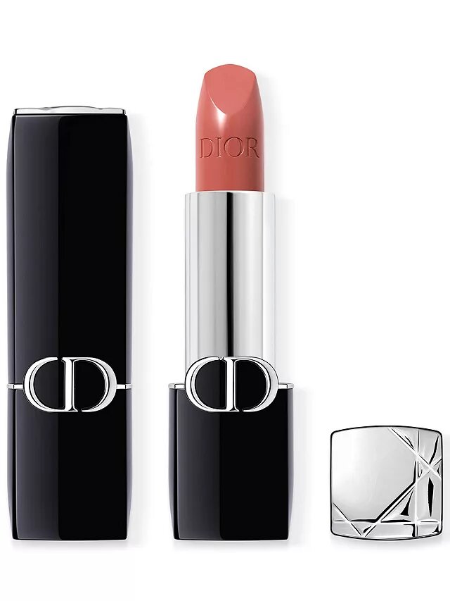 DIOR Помада для губ с сатиновым финишем Rouge Dior Satin Finish (100 Nude Look)