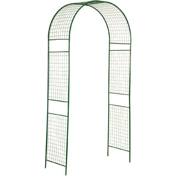 Арка садовая разборная Решетка 2,2x0,4x1,1м зеленая