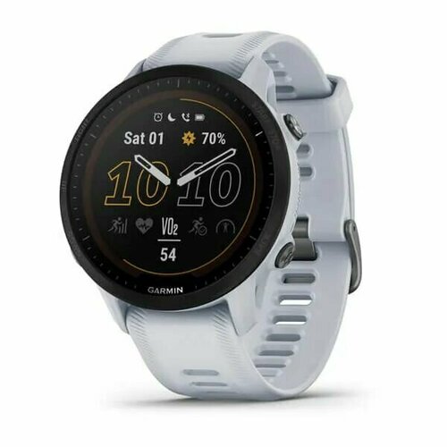 Умные часы Garmin Forerunner 955 Solar GPS белый камень 8499000₽
