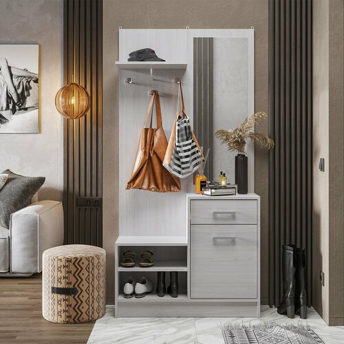 Дебора Прихожая ШхВхГ 900х1840х292 Дуб Анкор светлый 8419₽