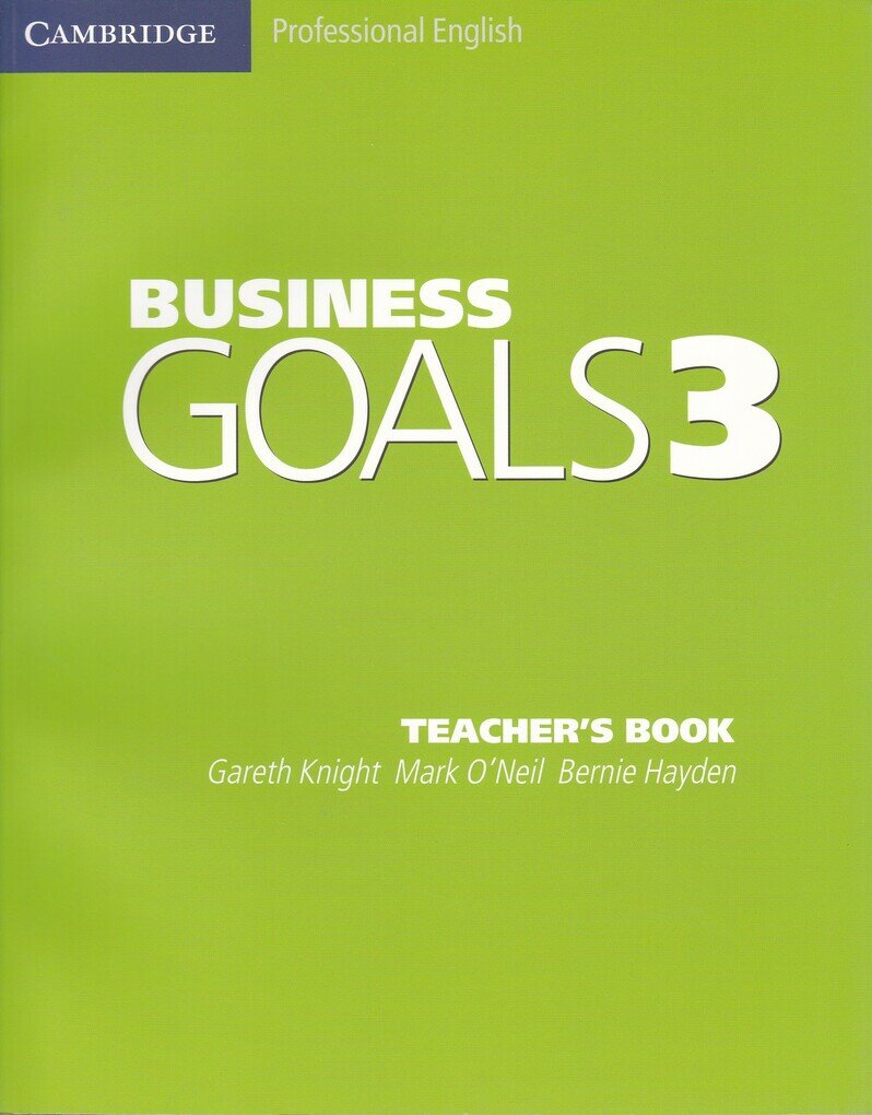 Business Goals 3 Teacher's Book