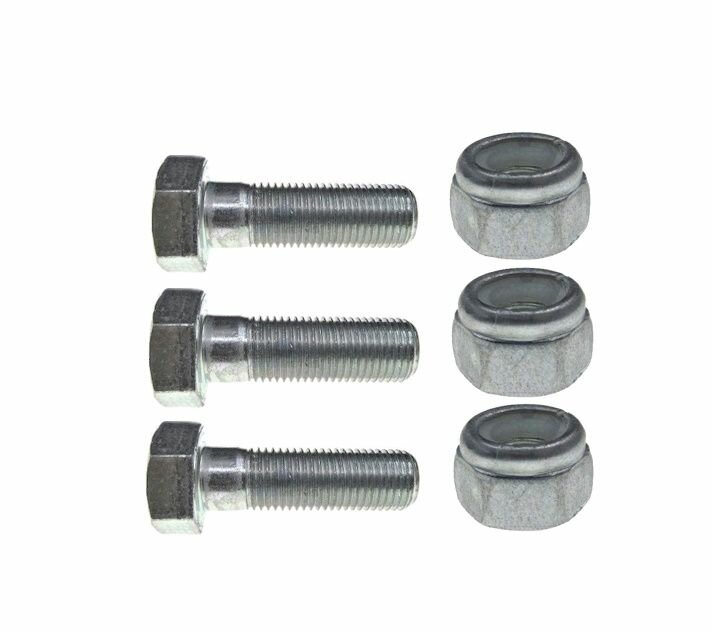 фото Болт М10х35х1,25 крепления шаровых опор с гакой для Chevrolet Lanos, Daewoo Nexia клас прочности 10.9 ед. (комплект 3шт.)