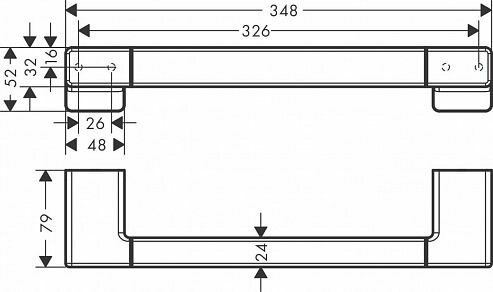 Аксессуар для ванной Hansgrohe AddStoris 41744700 Поручень