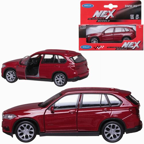 Машинка Welly 1:38 BMW X5 красная 43691W/красная