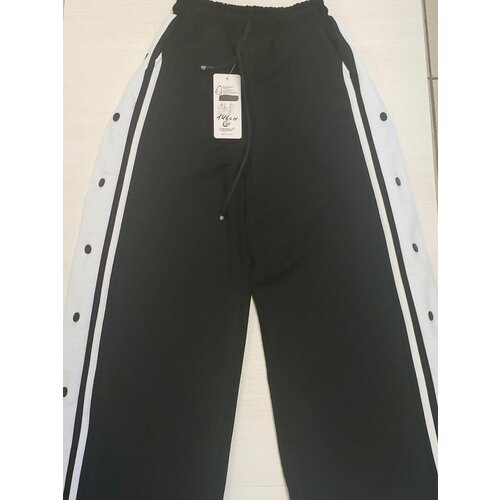 Брюки спортивные размер 158, черный 1 шт y2k стиль модные хип хоп рок уличные милые брюки для девочек с цепочкой подходят для ежедневного использования серебро