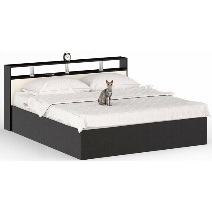 фото Кровать СВК Камелия 180x200 венге/дуб лоредо (1020965)