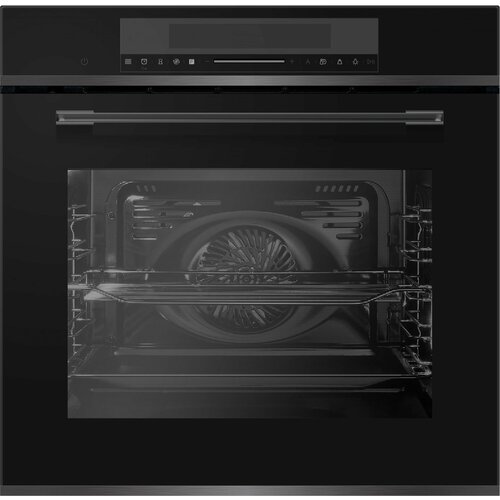 Духовой шкаф Электрический Hyundai HMEO 6780 DX черное стеклосеребристый 8201800₽