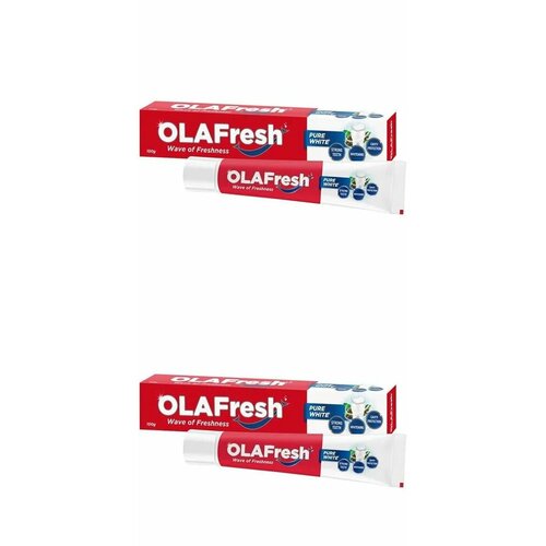 Зубная паста OLAFresh Pure White Toothpaste 100г, 2 шт