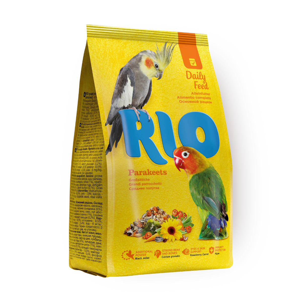 Корм для средних попугаев Rio основной, 1 кг