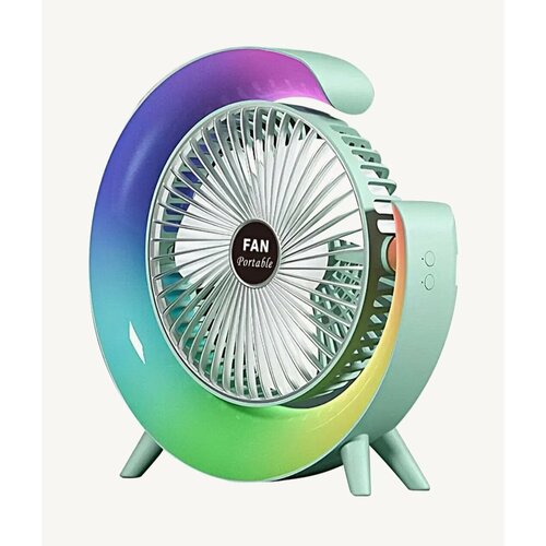 Вентилятор SUPERNOVA с лампочкой и подставкой зелёный мятный 109000₽