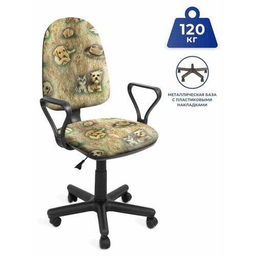 PRESTIGE (Престиж) Kotopesik 01 Детское компьютерное кресло велюр бежевый