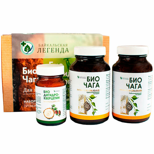 Байкальская Легенда Подарочный набор «Оптимум премиум»: Биодигидрокверцетин, 5 г +БиоЧага, 13 г, Байкальская Легенда