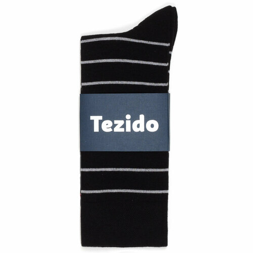 фото Носки tezido, размер 41-46, черный/серый/белый