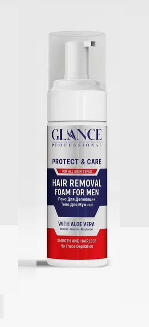 Изображение GLANCE Professional Крем-пена для депиляции FOR MEN, 150мл