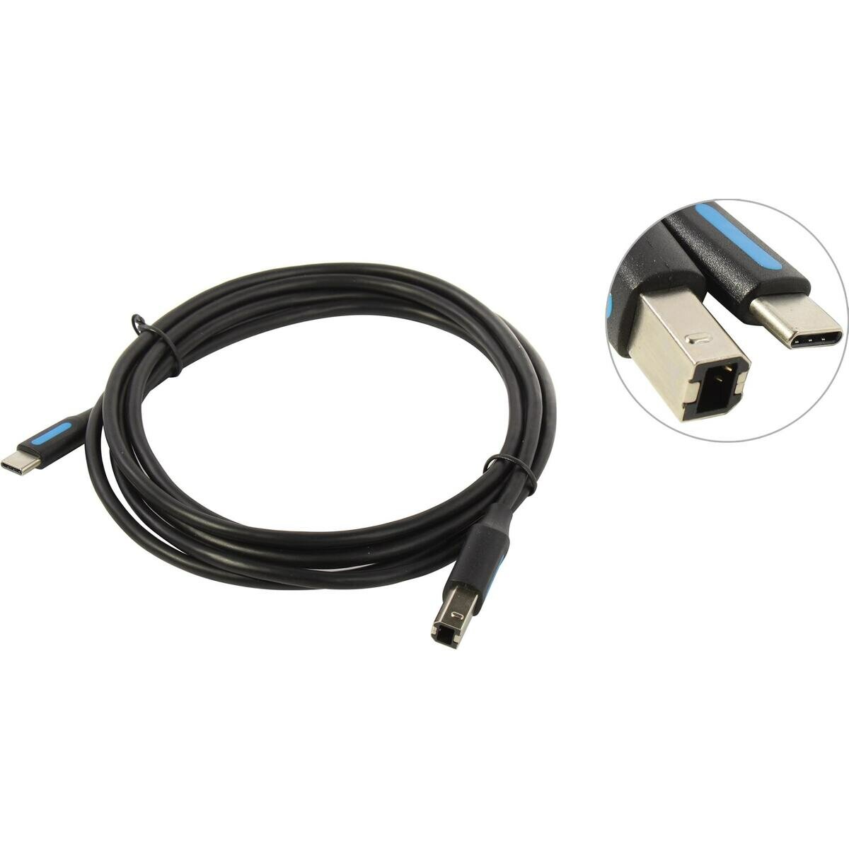 Кабель USB 2.0 Type C -> B Vention CQUBH