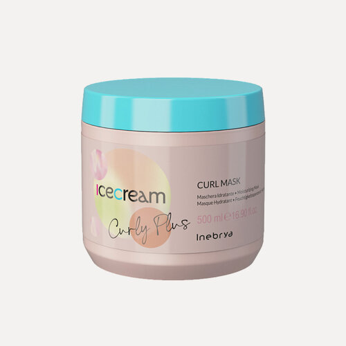 Изображение товара Маска увлажняющая с экстрактом моринги для вьющихся волос Inebrya Ice Cream Curly Plus, 500 мл