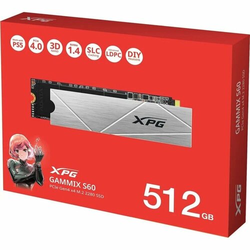 Твердотельный накопитель SSD ADATA M.2 2280 512GB AGAMMIXS60-512G-CS