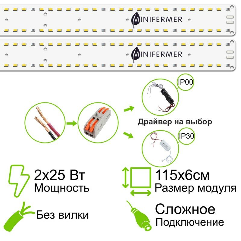 Комплект двойной 2.5. b Quantum line 115 см пластик