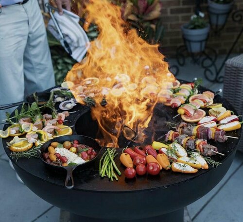 Изображение товара Гриль очаг с крышкой Round D-800, высота 350, толщина 6 мм.