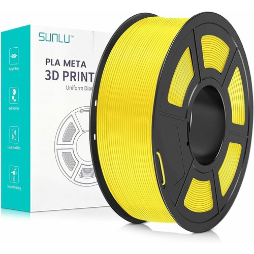 PLA Meta пластик Sunlu 1,75мм 1кг (Лимонно-желтый)