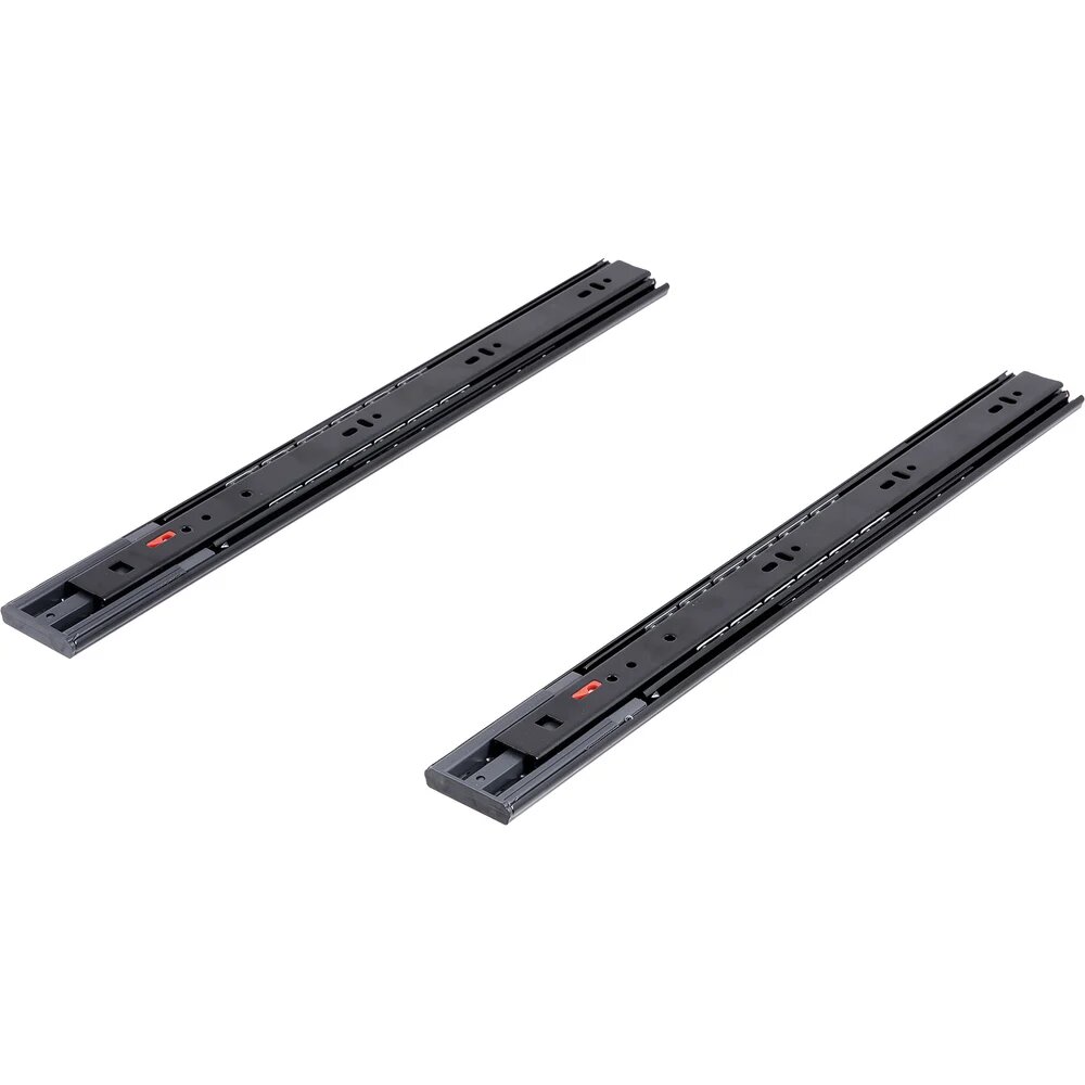 SAMET Шариковые направляющие SO CLASS Black накладные  46 мм с доводчиком  450 мм 115295