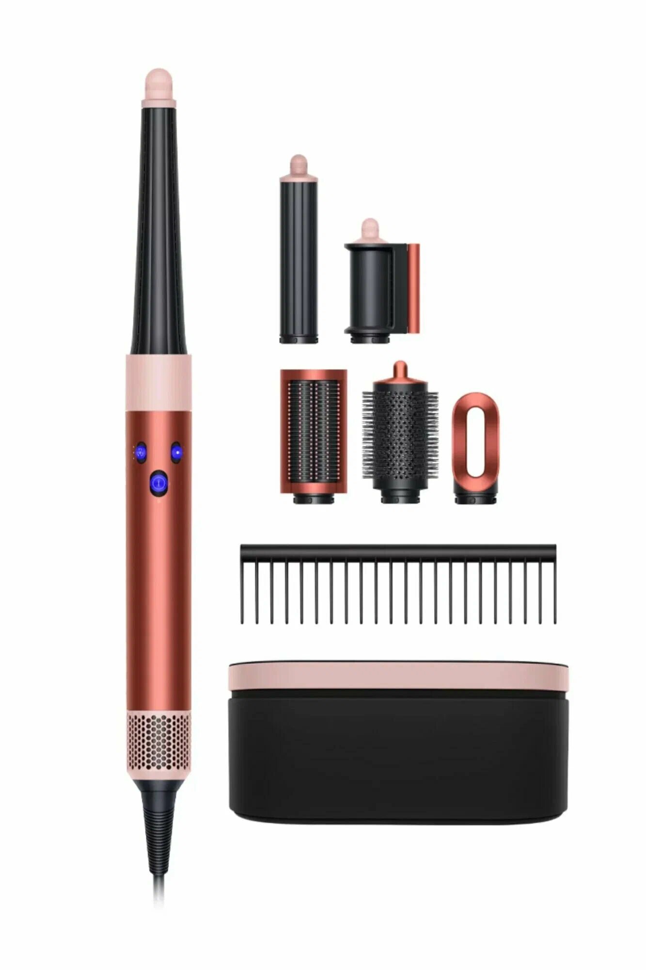 Фен-стайлер Dyson Airwrap i.d, 1300Вт, 3 скорости, 3 температурных режима, с сумкой, Strawberry