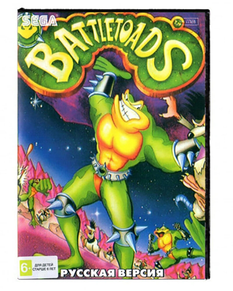 Картридж 16 бит одноигровый BATTLE TOADS (Русская версия) 4Мб