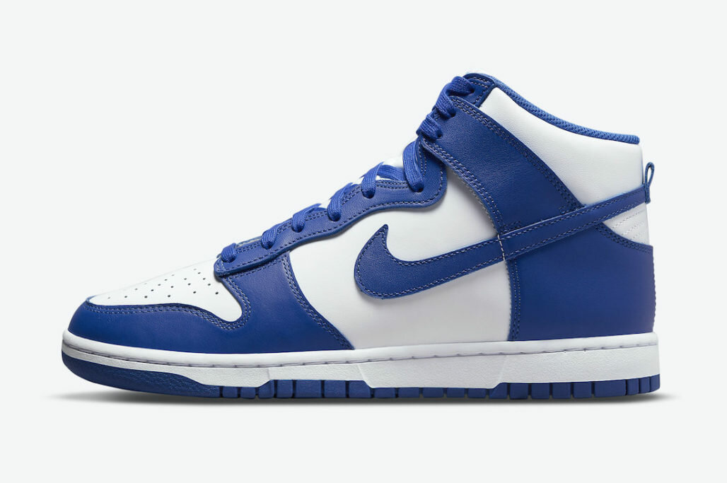 Кроссовки NIKE Dunk High, размер 42.5, белый, — фото 1
