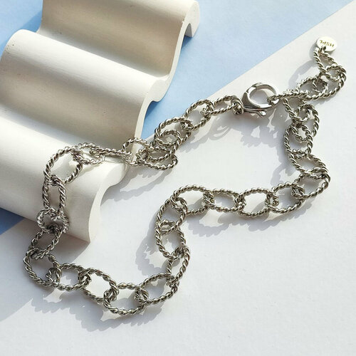 Колье Hitrospletenia серебристый 5300₽