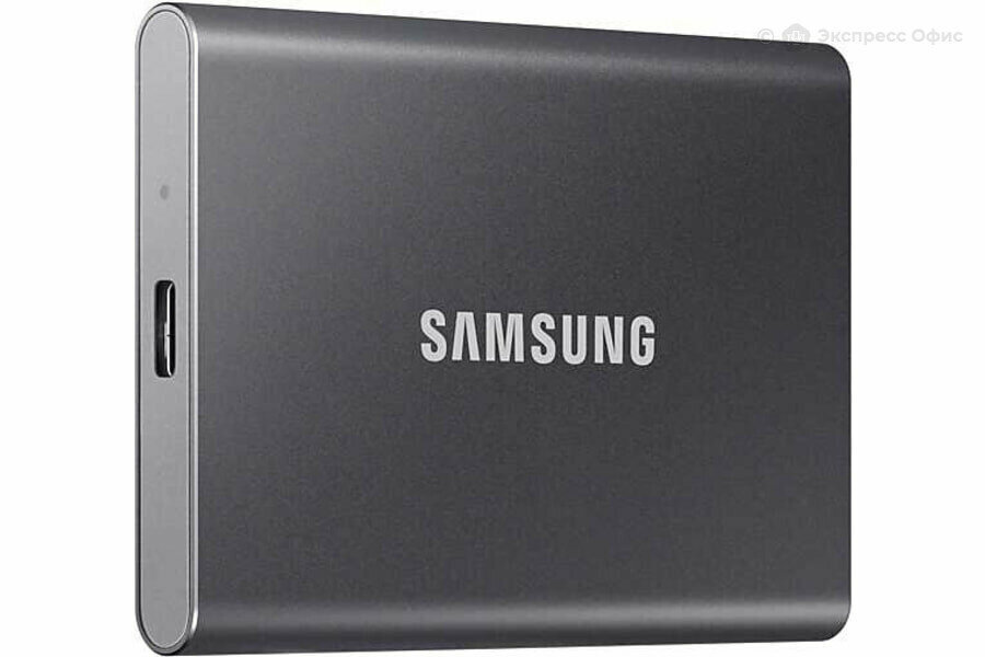 1 ТБ Внешний SSD Samsung T7, USB 3.2 Gen 2 Type-C, серый