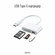 OTG(ОТГ), USB Type C картридер, microSD, для Apple, Xiaiomi, Sams...