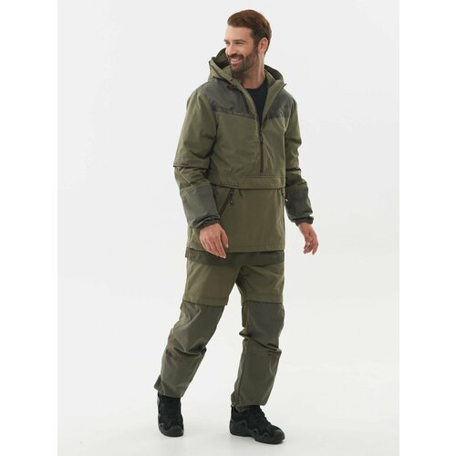 Костюм тактический мужской летний Huntsman Антигнус-Премиум, туристический для рыбалки и охоты, для отдыха в лесу, цвет Хаки (р.48-50/182-188)