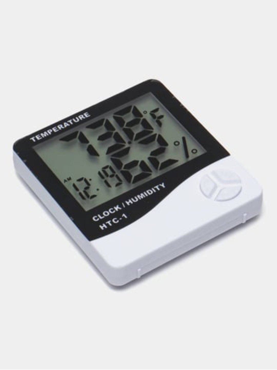 Термогигрометр HTC-2 с выносным датчиком, термометр, гигрометр, часы, — фото 1