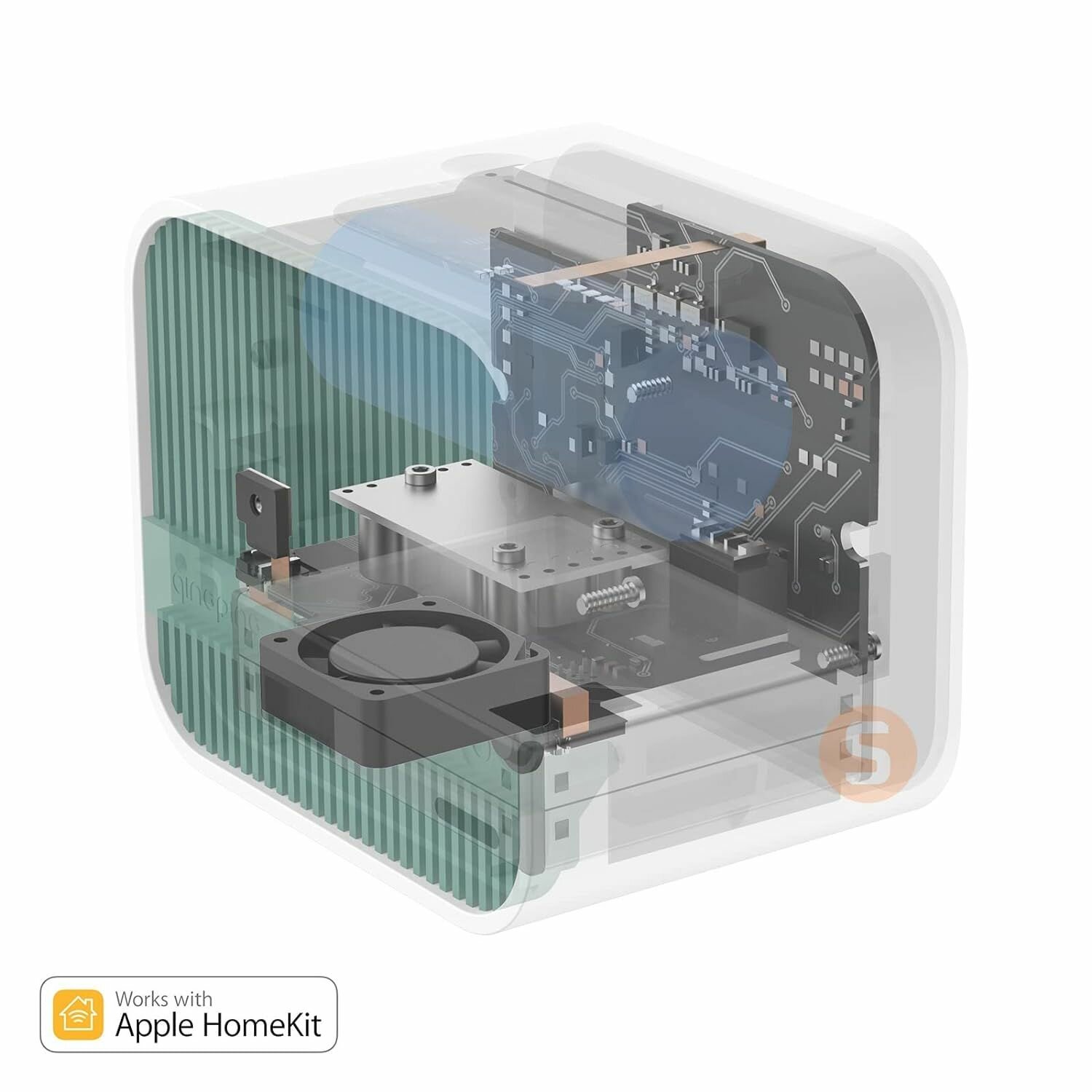 Изображение Анализатор качества воздуха Lite Xiaomi Qingping метеостанция, 5 в 1 (температура, влажность, CO2, PM2.5, PM10), приложение MiHome / Apple HomeKit, белый