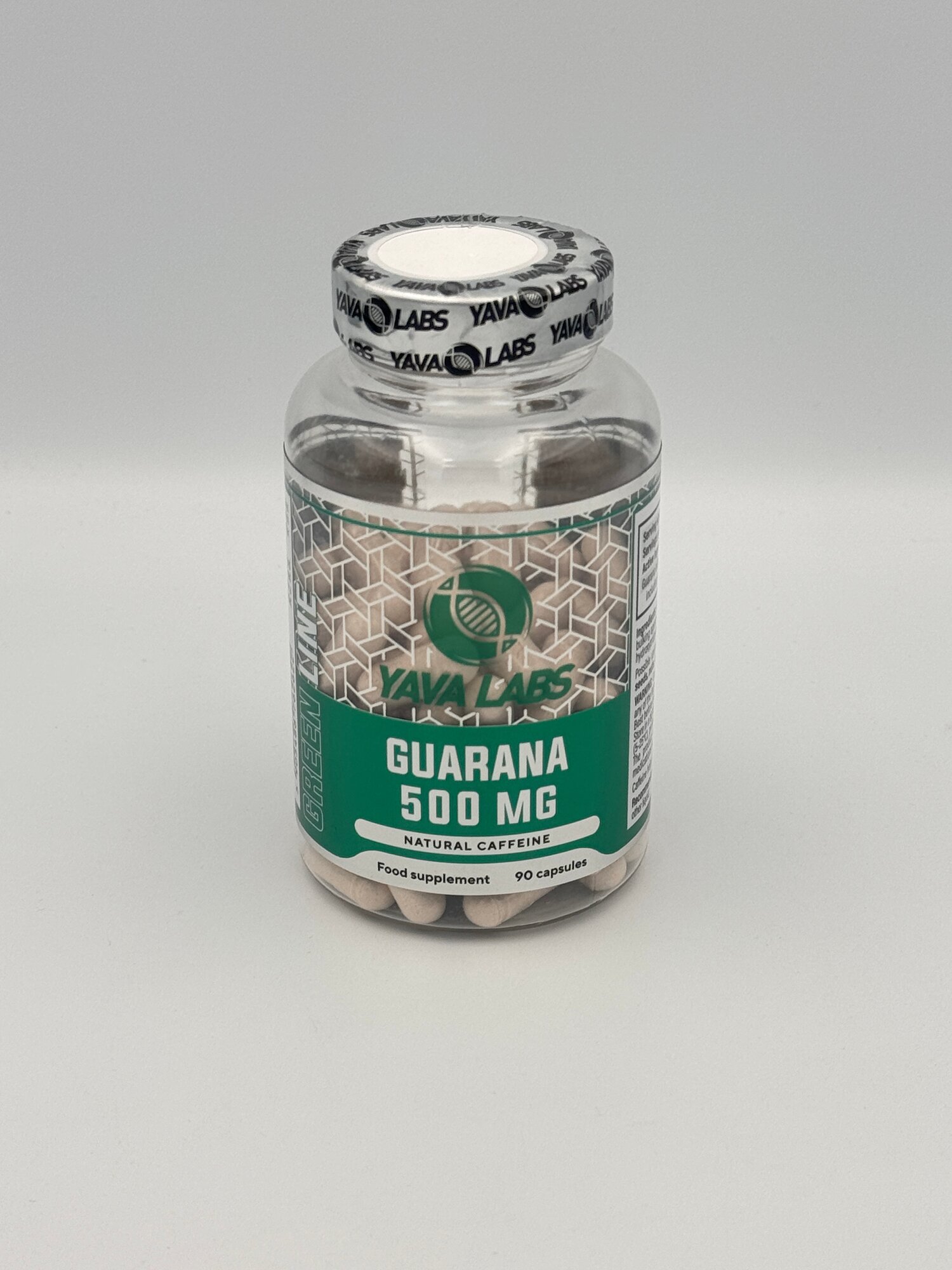 Yava Labs Guarana 500mg 90 caps гуарана для бодрости каффеном 90 капсулы