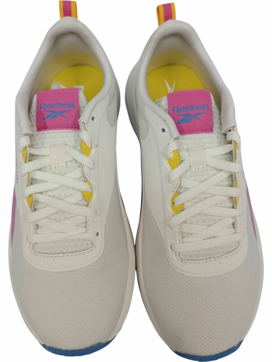 Кроссовки Reebok Lite Plus 4 W, полнота F, размер 5,5 US, бежевый/голубой/желтый — фото 1