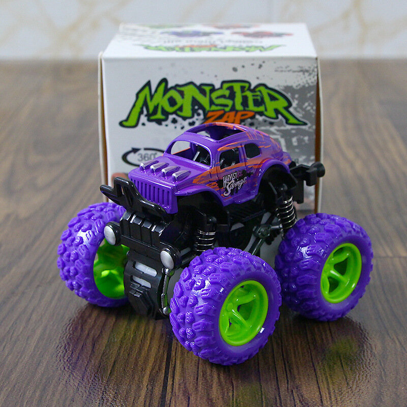 4WD Инерционная Автомобильная Игрушка для Детей, Коробка из Картона, Прочная Фиолетовая Модель (105 characters)