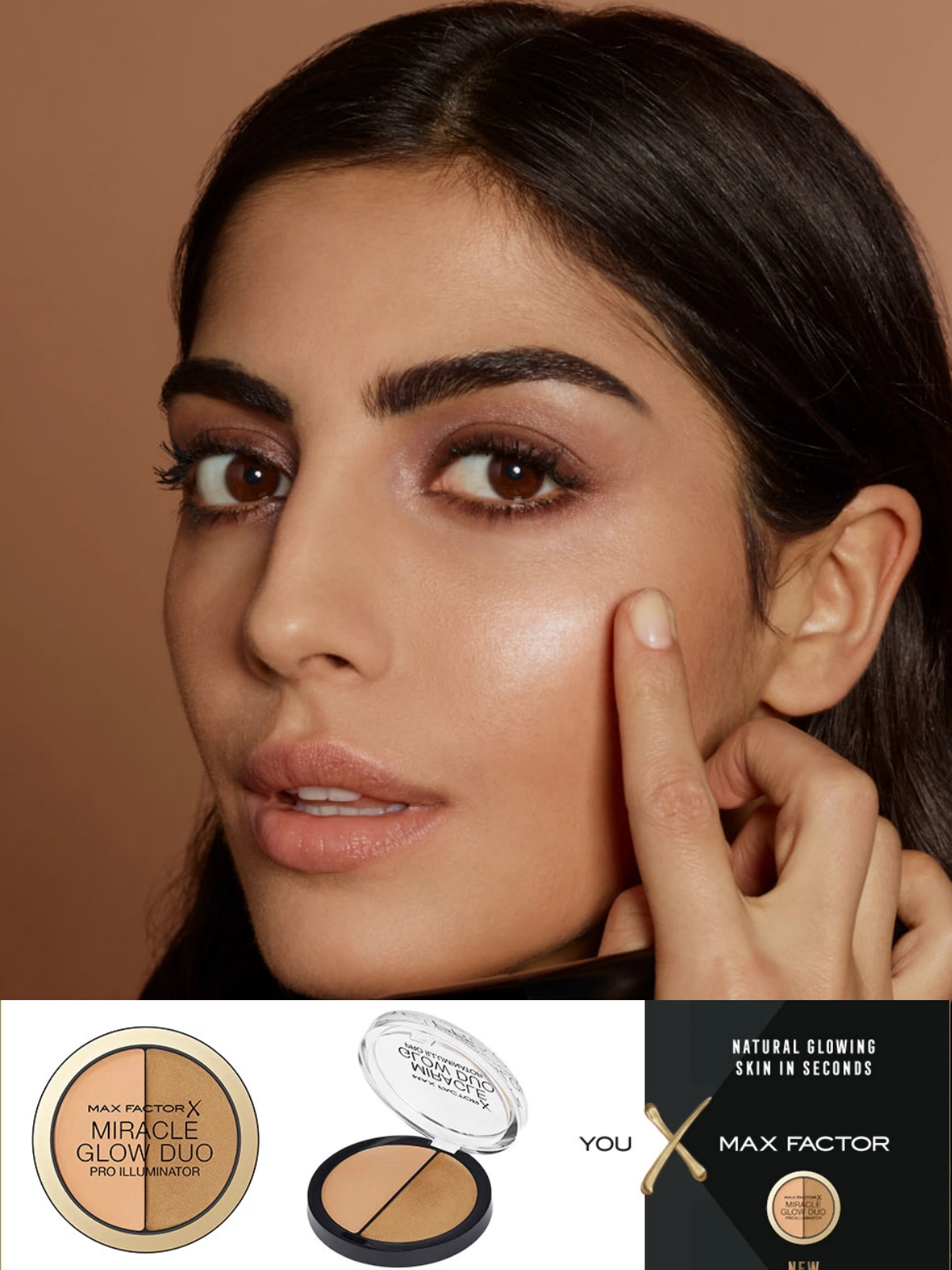 Кремовый хайлайтер для лица Max Factor Miracle Glow Duo, эффект сияния кожи — фото 1