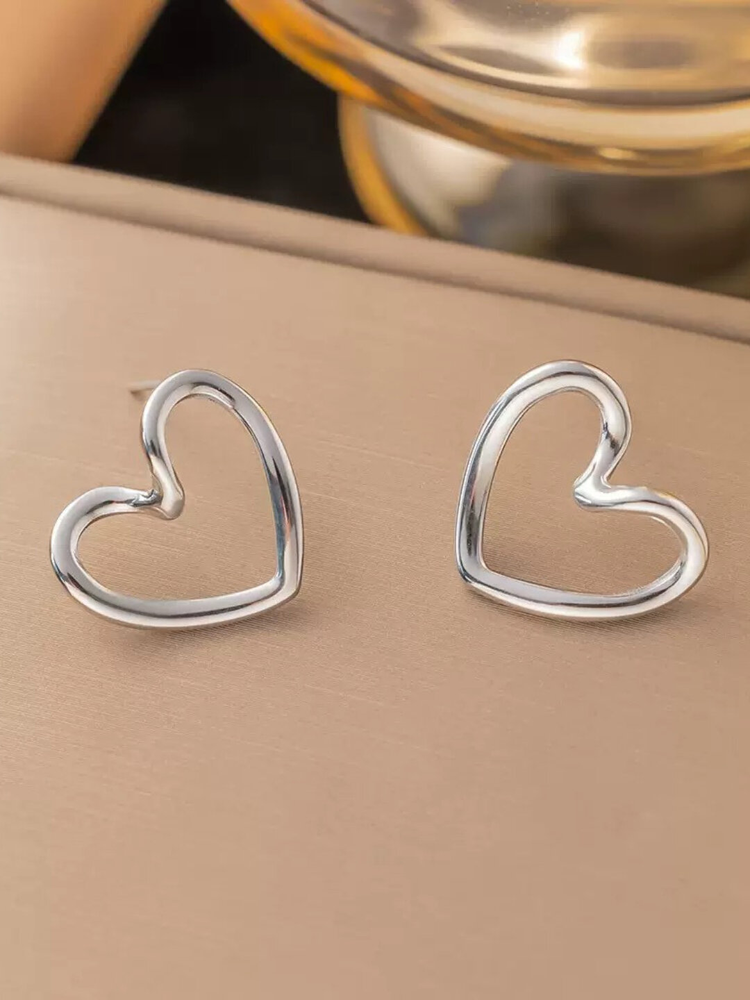 Комплект бижутерии, размер кольца 17.5, золотой — фото 1