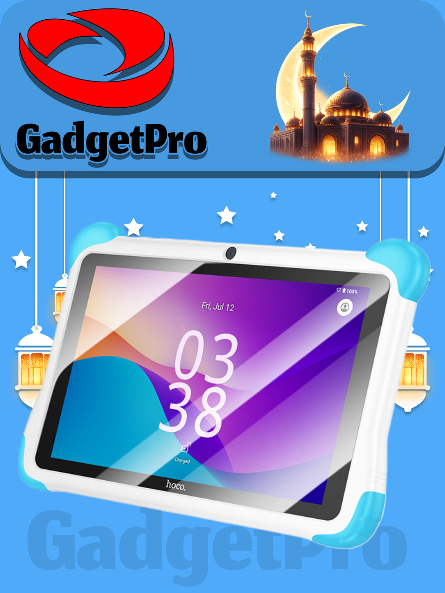 Детский планшет Hoco HI10/H10: 8-дюймовый экран, Android, Wi-Fi, для детей, розовый/синий/зеленый (выбрать цвет)