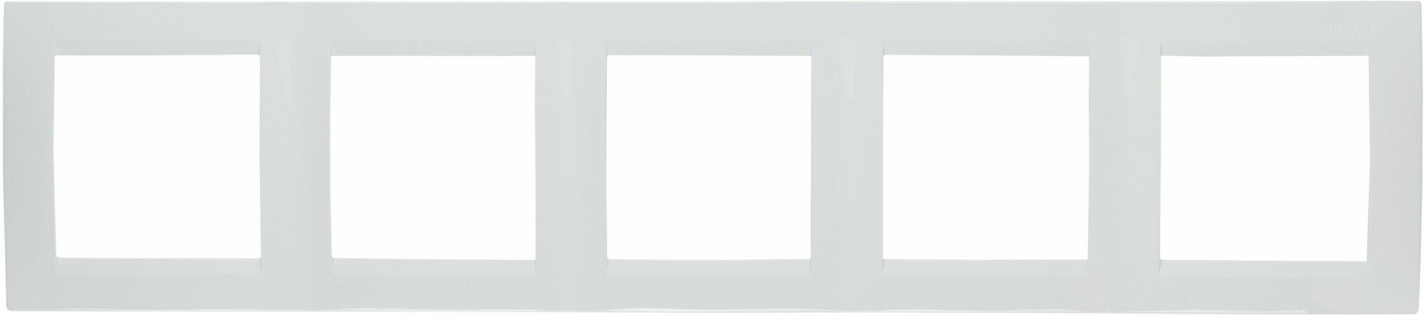 Рамка 5 м Simon15 бел  Simon 1500650 030