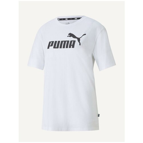 фото Футболка спортивная puma ess logo boyfriend, размер s, white