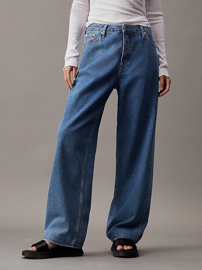 Джинсы трубы Calvin Klein Jeans